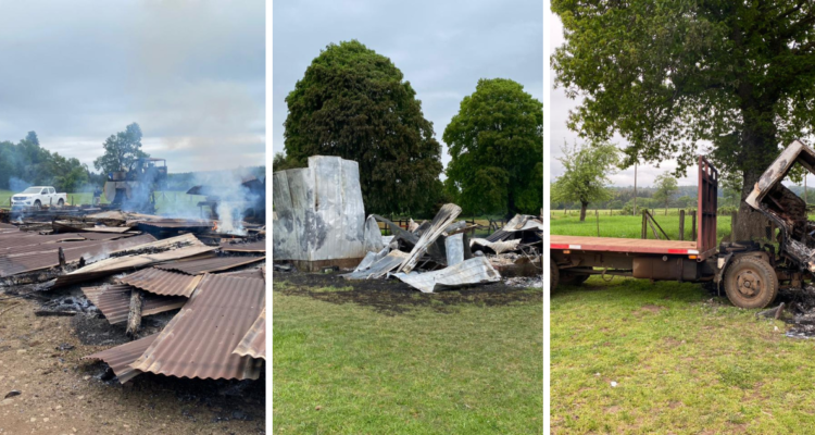 Atentado incendiario en Lautaro