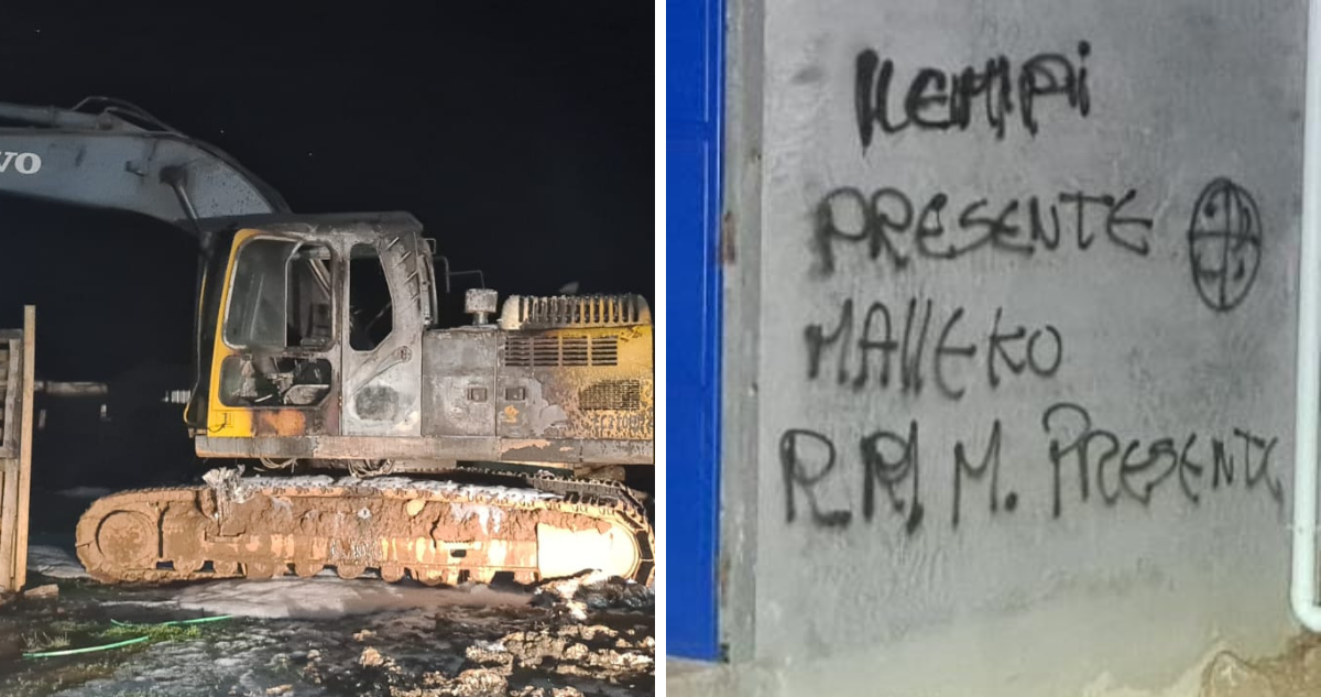 Atentado Resistencia Mapuche Malleco en Victoria