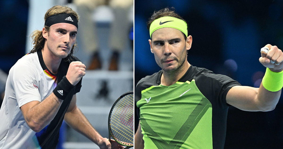 Tsitsipas eliminó a Medvedev y Nadal se despidió con una victoria ante Casper Ruud en el ATP Finals.