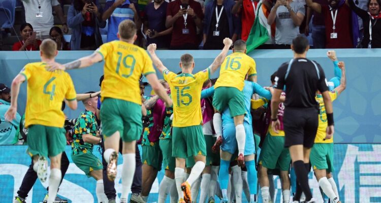 Australia superó a Dinamarca y avanzó en el Mundial de Qatar 2022