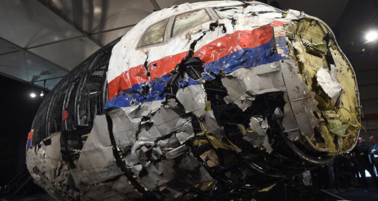 La cabina del abatido vuelo de Malaysia Airlines MH17.
