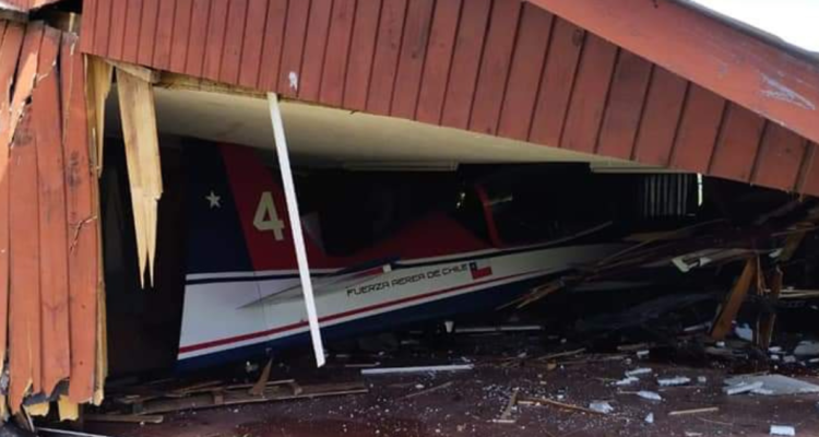 avioneta de Halcones de la FACh cae en Chillán