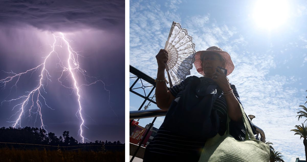 Meteorología emite aviso por altas temperaturas y probables tormentas eléctricas en casi todas las regiones de Chile