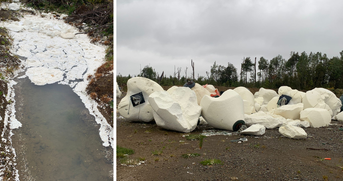 Denuncian vertedero ilegal de basura atribuible a salmoneras en Dalcahue