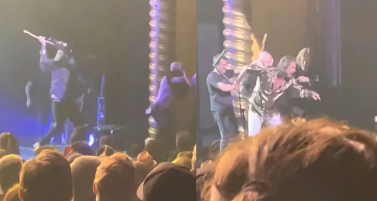 Capturas de video de la agresión del guitarrista de Black Crowes, Rich Robinson, contra fanático