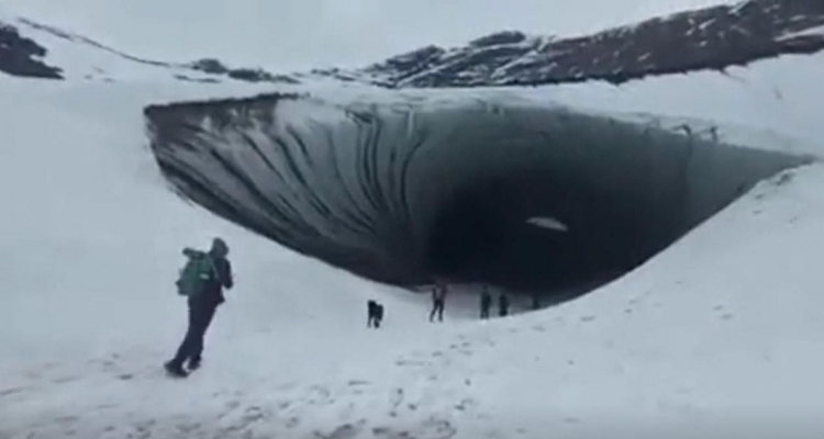 Captura del video, en el momento previo a la tragedia.