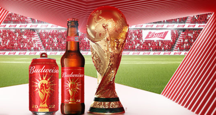 Budweiser reaccionó a la prohibición de la venta de cervezas en los estadios del Mundial de Qatar.