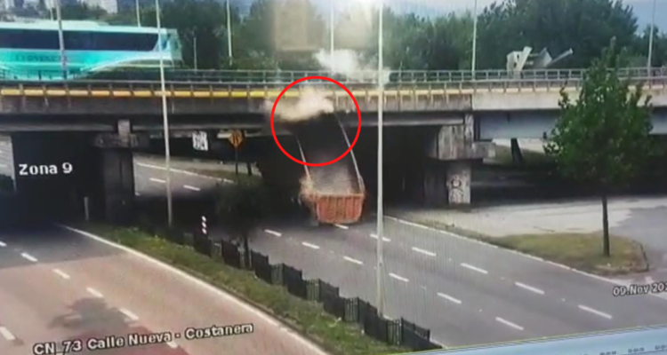 video camión puente Llacolén