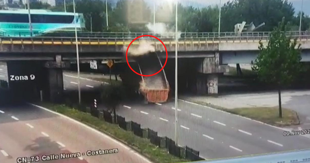 video camión puente Llacolén
