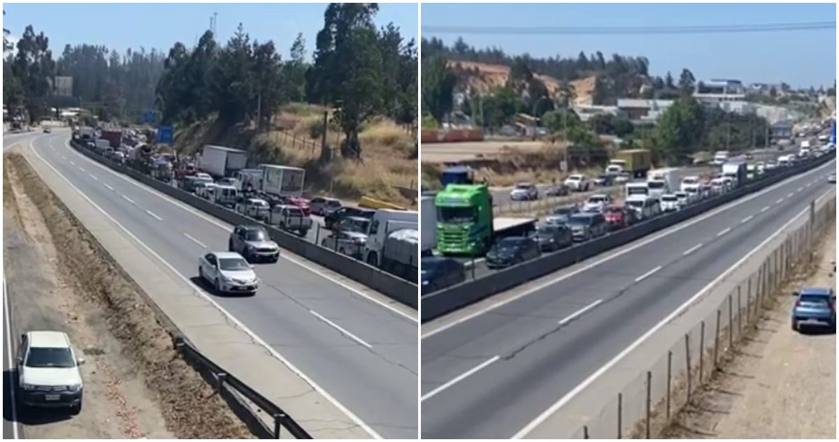 Camioneros bloquean ruta 68