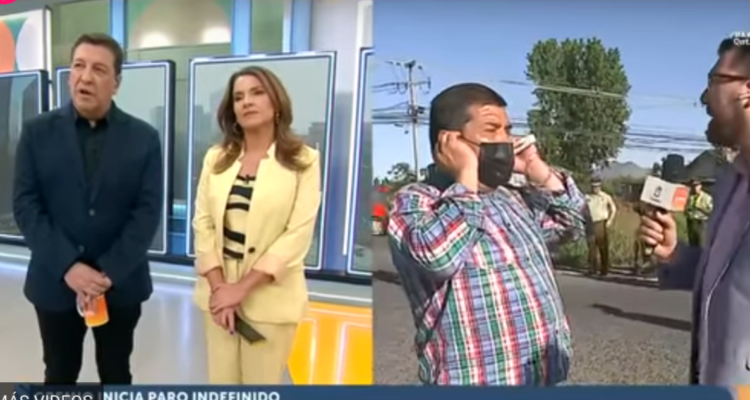 Cruce camioneros y animadores