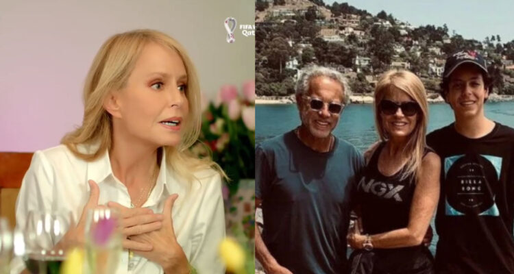 Cecilia Bolocco recordando la reacción de Máximo Menem con Pepo Daire. A su lado, una foto familiar de los tres juntos.