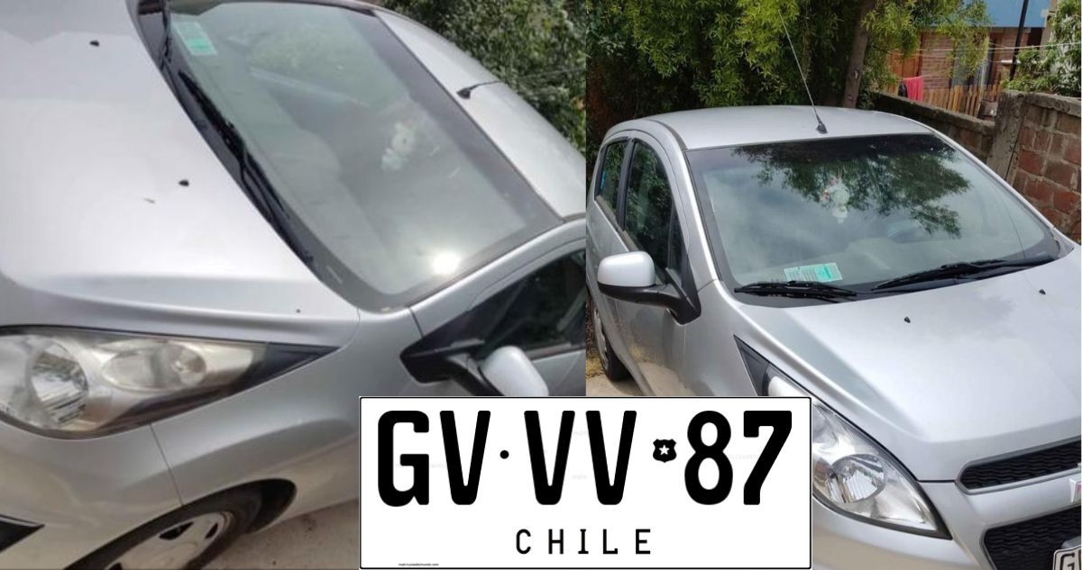 Chevrolet Spark GT robado | Patente: GVVV-87