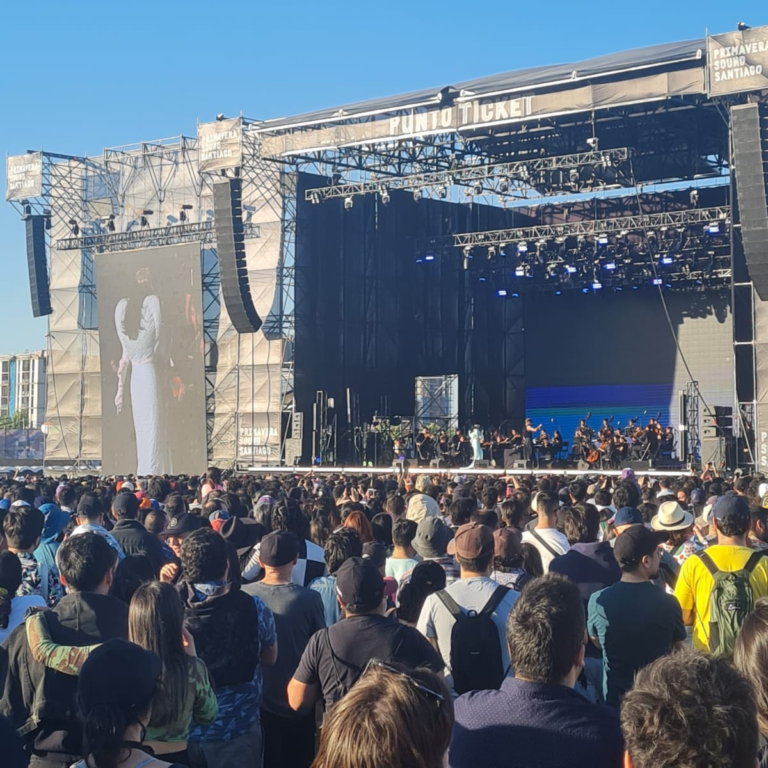 Fotografía del concierto de Bjork en Primavera Sound Chile
