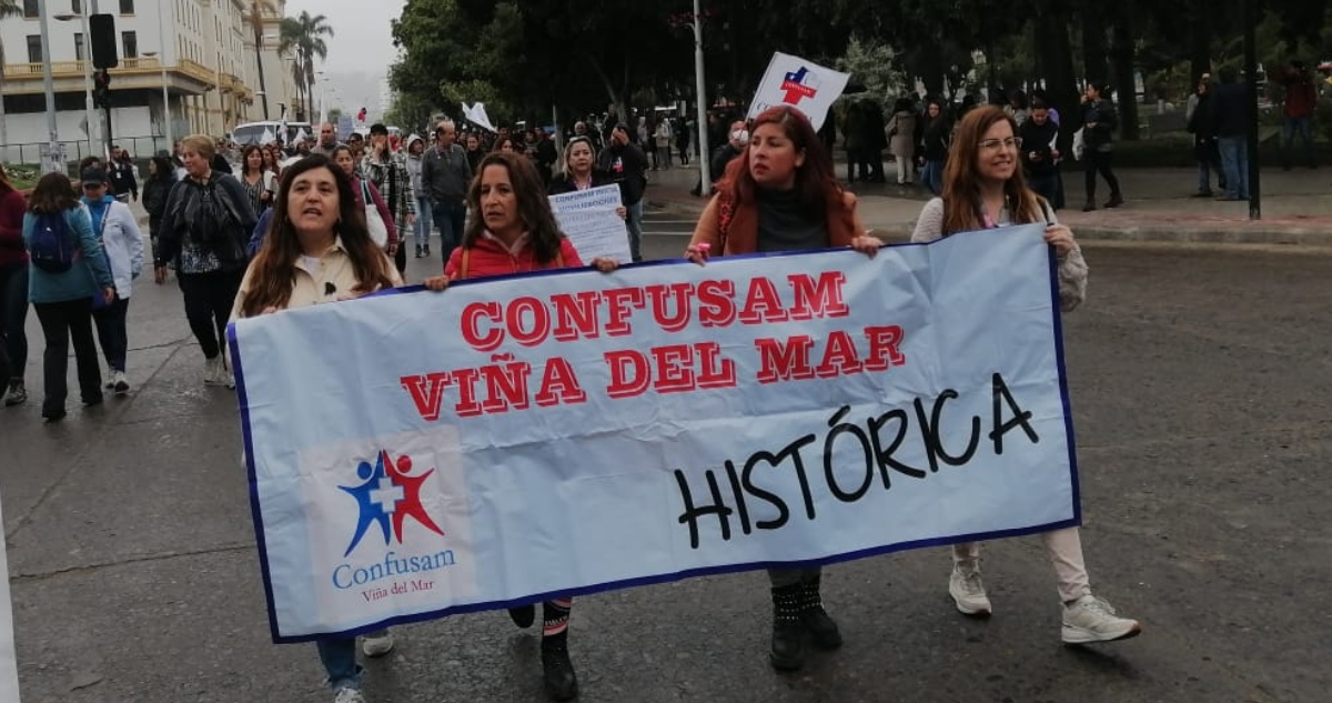 Confusam mantiene paralización en Viña del Mar