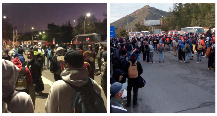 Foto toma contratistas de Codelco