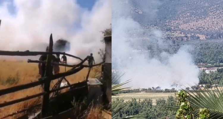 Incendio forestal en Pirque tiene riesgo de propagación a casas