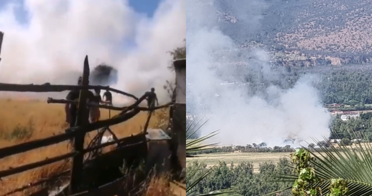 Incendio forestal en Pirque tiene riesgo de propagación a casas