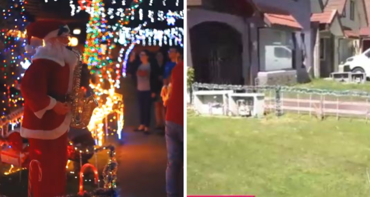 Decoración navideña pasaje 16 Talcahuano