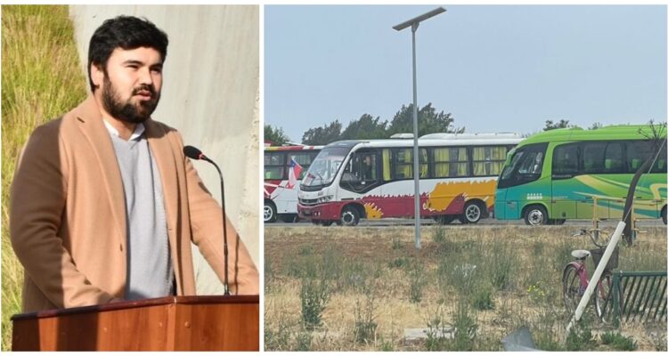 Delegado provincial paro de microbuses en Quillita