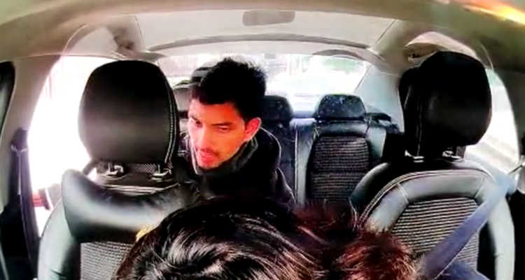 Cámara capta asalto armado contra conductor de aplicación en Cerro Navia