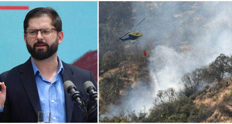 Pdte. Boric anuncia amplio despliegue de emergencia por incendios forestales en Coquimbo y Maule