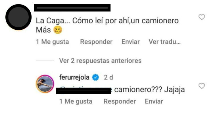 Found a comment on Fernanda uRREJOLA