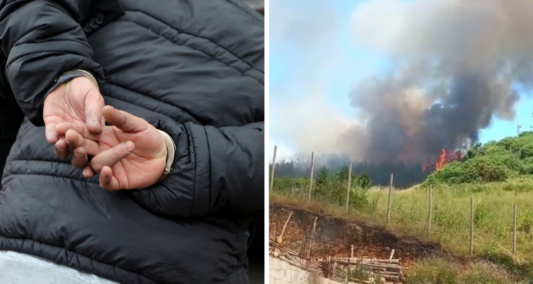 Detienen a autor confeso de incendio en Arauco