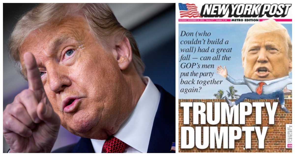 La portada en que el New York Post se mofa del expresidente.