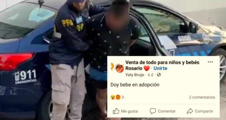 “Doy bebé en adopción”: a juicio un argentino que ofreció a su bebé por Facebook.