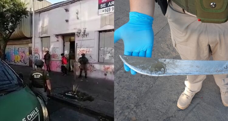 Allanamiento en Santiago dejó un detenido: se incautó droga y dos sables