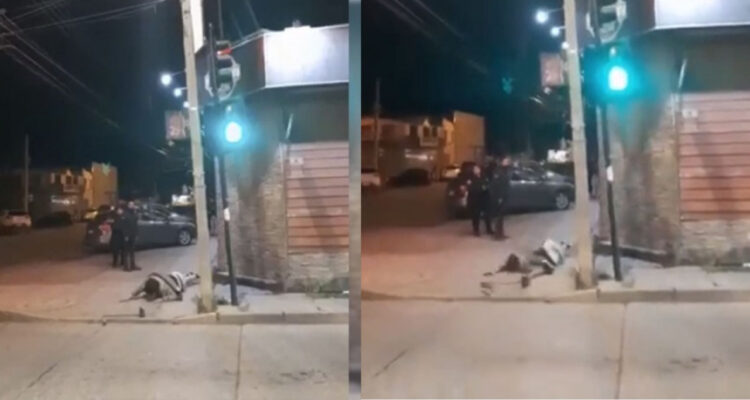 Ebrio porfiado se estrella contra el suelo tras escalar el techo de pub que le negó entrada