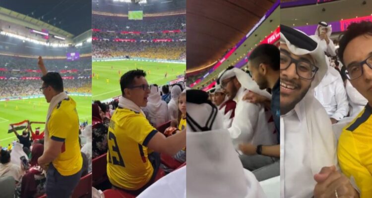 Hincha ecuatoriano tuvo encontrón con catarí en Mundial