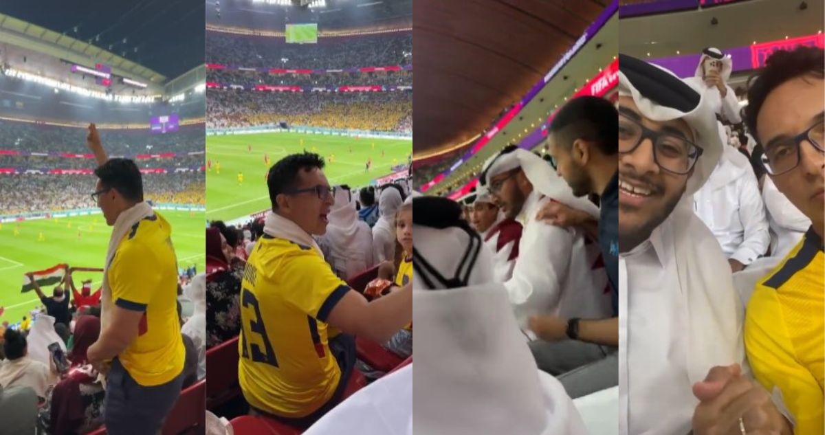 Hincha ecuatoriano tuvo encontrón con catarí en Mundial