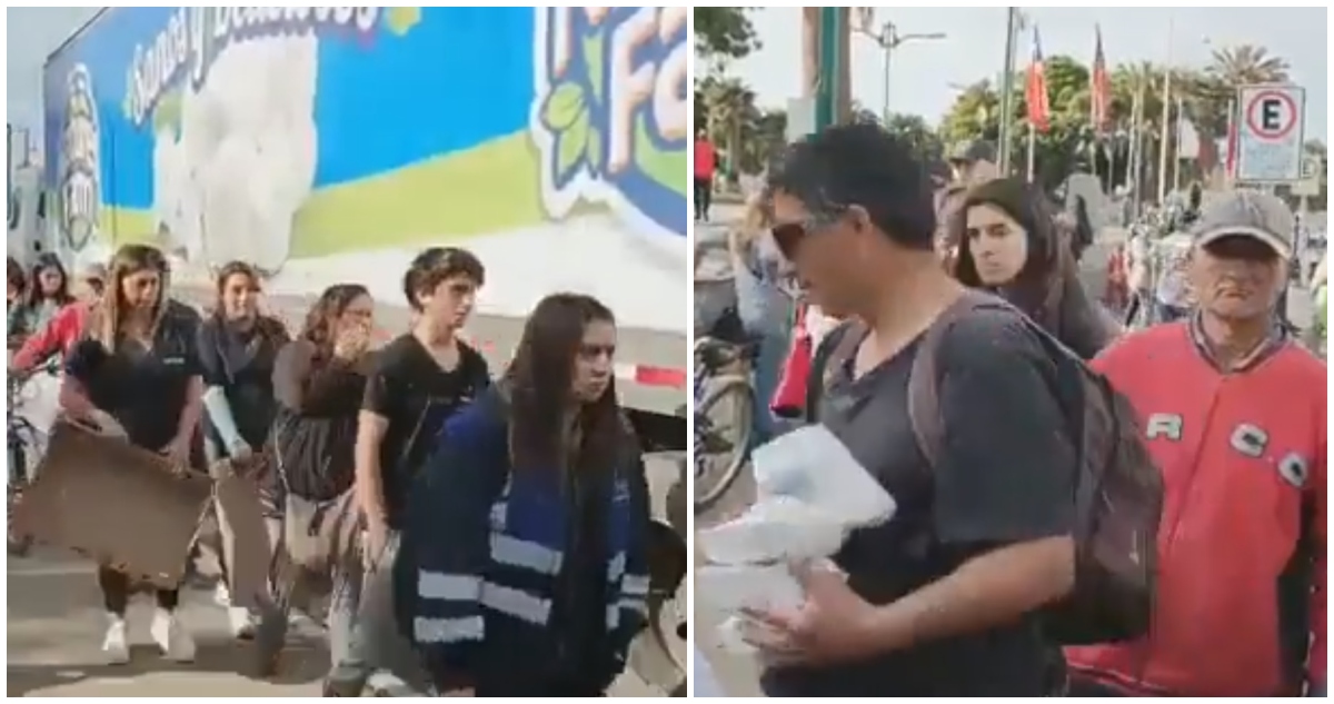 Regalan champiñones por paro de camioneros