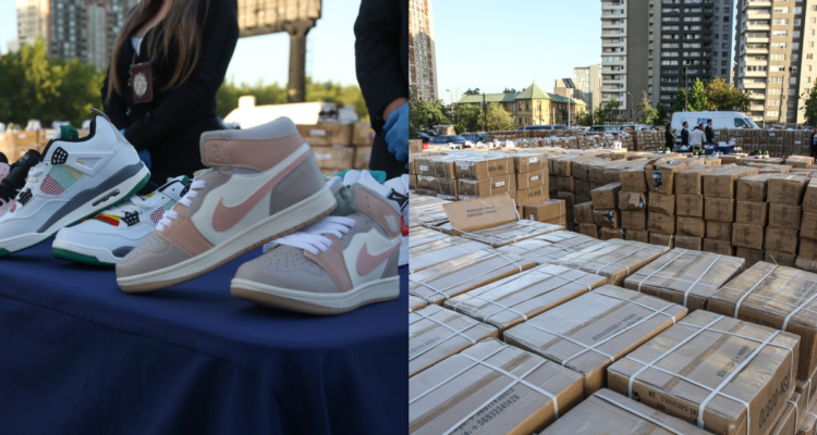 En libertad quedan detenidos tras incautación de casi $4 mil millones en zapatillas falsas
