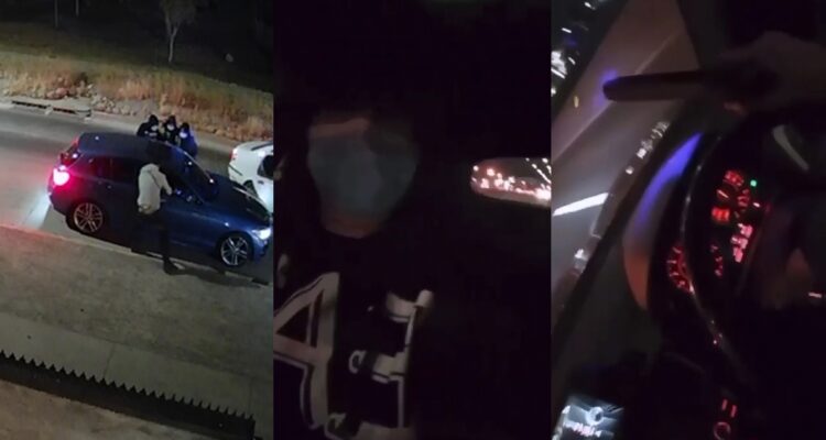 Video registró violenta encerrona en Lampa: delincuente se subió a la web manejando el vehículo