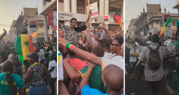 Festejos desatados en Senegal, tras clasificación a los octavos de final.