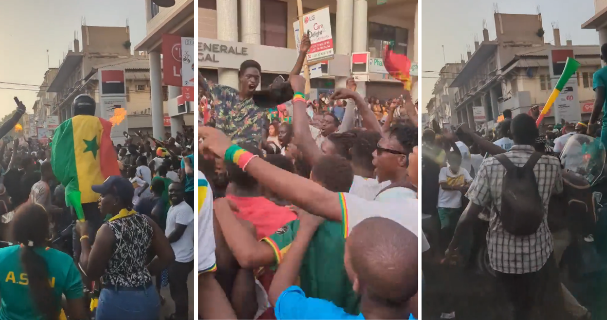 Festejos desatados en Senegal, tras clasificación a los octavos de final.