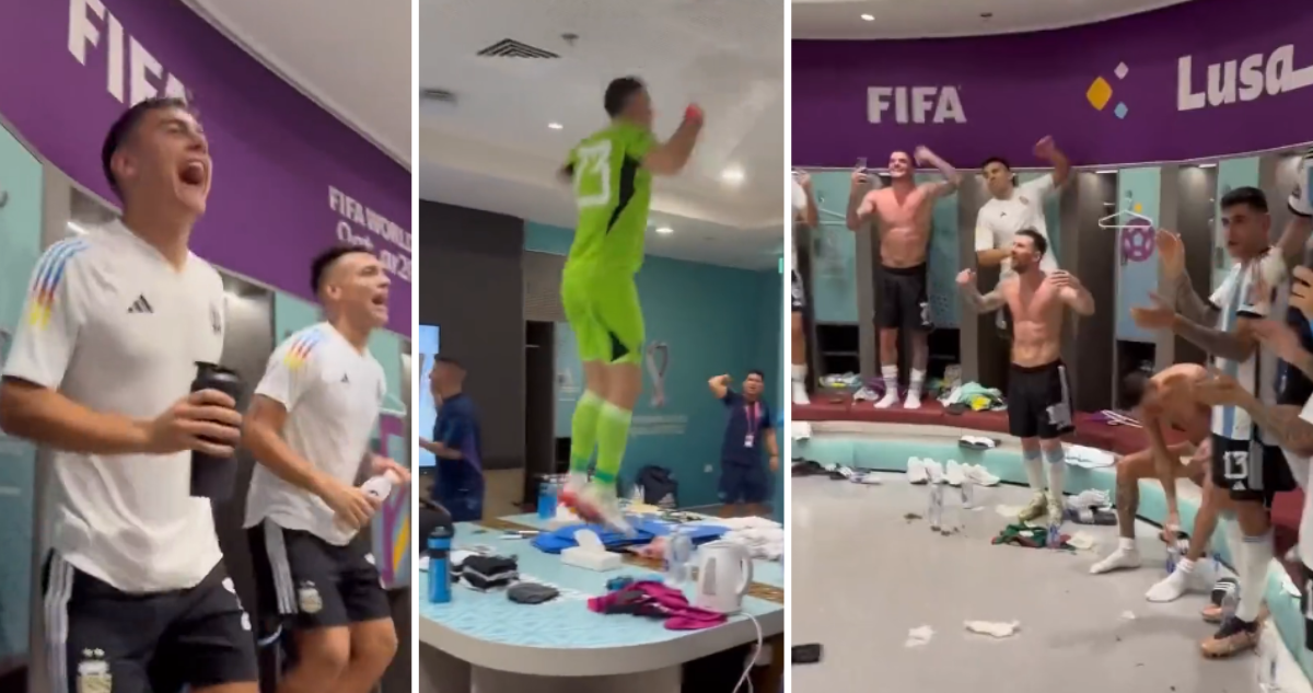 Argentina festejó su triunfo ante México.