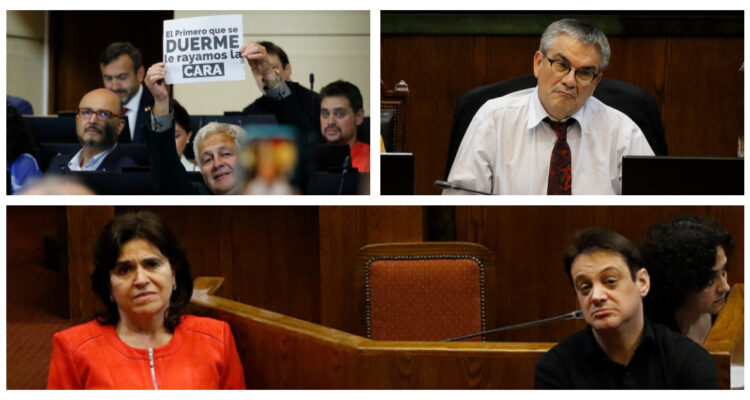 “El primero que se duerme le rayamos la cara”: las fotos que dejó el maratónico debate en la Cámara
