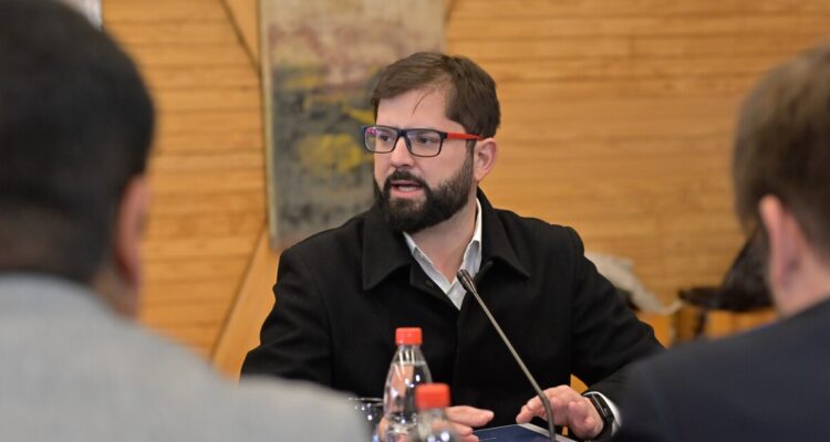 El presidente Boric en la Araucanía.