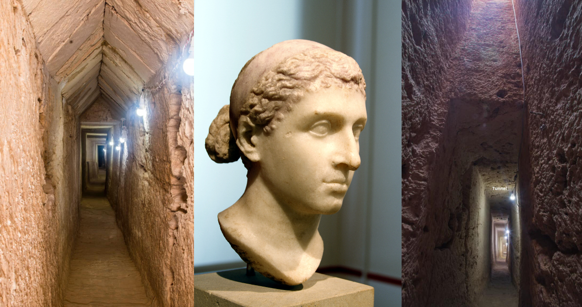 Hallan túnel que podría conducir a tumba de Cleopatra