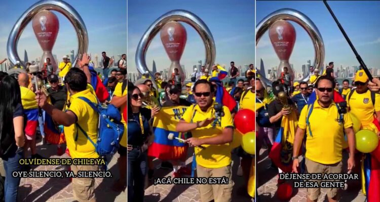 Hinchas de Ecuador prometen no burlarse de Chile en Qatar para evitar sanción