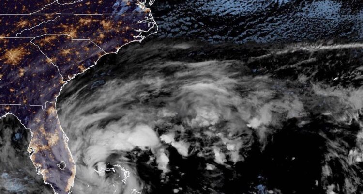 Vista satelital del huracán.