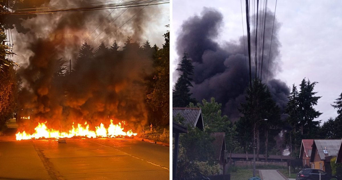 incendian barricadas en temuco y padre las casas