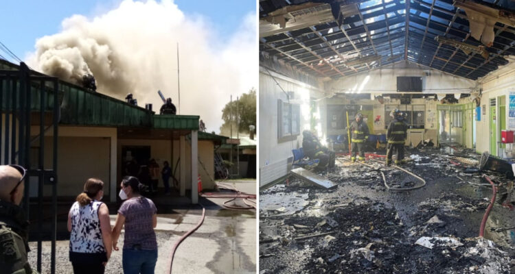 Incendio arrasó con Cesfam Pueblo Nuevo en La Araucanía: más de 27 mil usuarios afectados