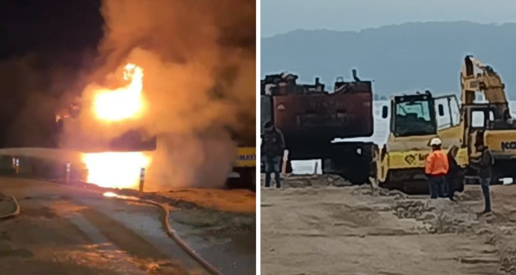 Ataque incendiario en Costanera de Concepción