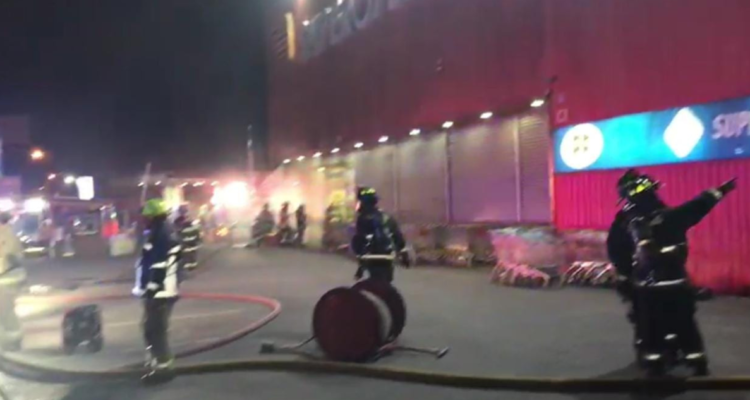 robo incendio supermercado Temuco