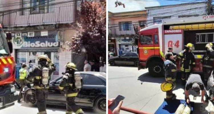 Incendio en céntrico local de Tomé